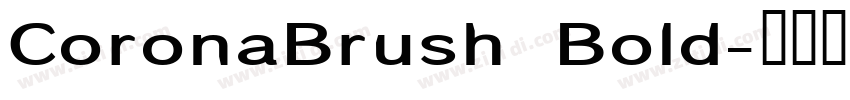 CoronaBrush Bold字体转换